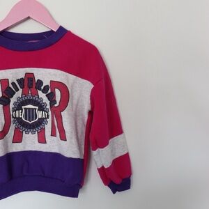 Vintage colour block sweatshirt, made in Canada